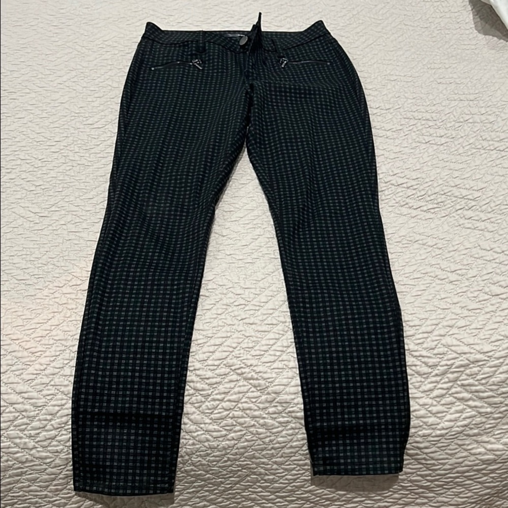 Women's Black Patterned Jeans